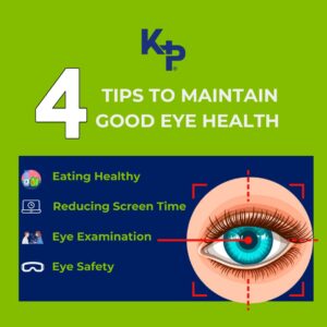 An animation image on tips to maintain a good eye health